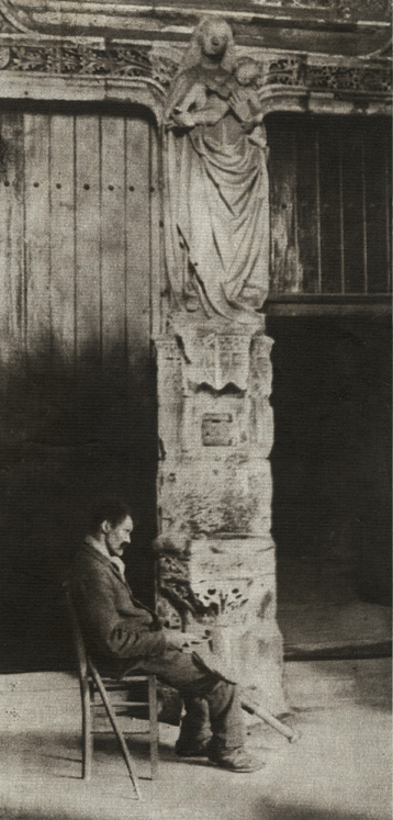 L. Wenner - "Mendiant a la porte de l'eglise" (or Begger at the Church Door)