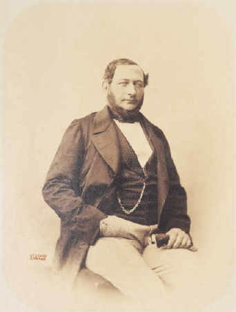 Gustave Le Gray - Portrait of of Man with His Hand in His Pocket and Other Holding Gloves