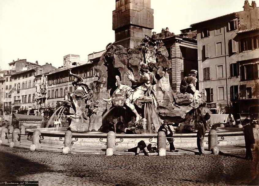 Altobelli and Moulins - Fountain of the Four Rivers, Piazza Navona, Rome, Italy