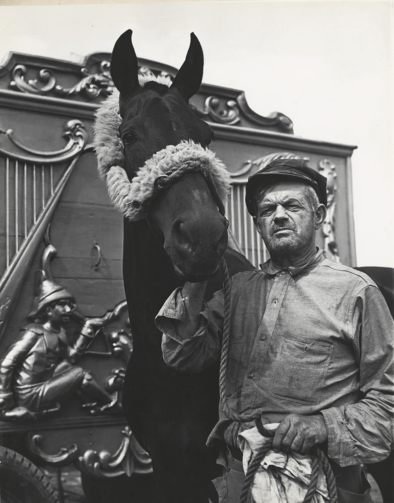 Kenneth Heilbron - "Starless Night" and groom, Ringling Bros. Circus, Chicago