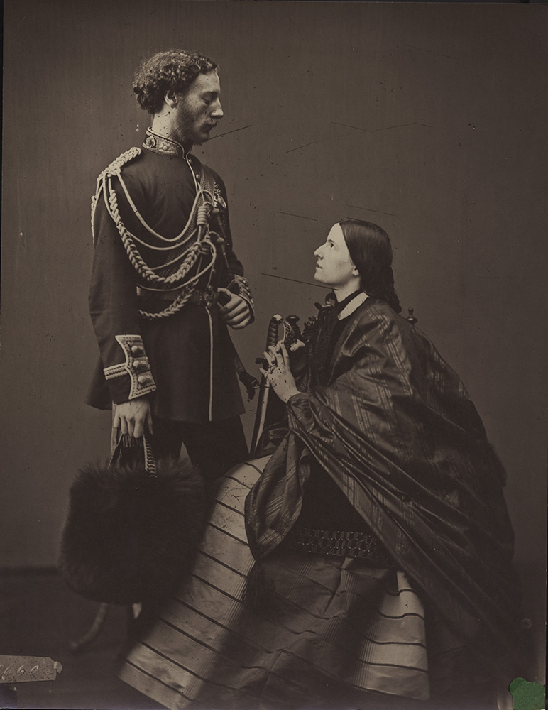 Pierre-Louis Pierson - Military Officer and Woman (Circle of Duc d'Aumale)