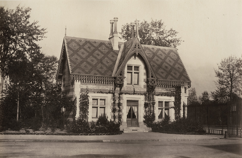 Charles Marville (dit), Charles-François Bossu - Maison de Gardes, Bois de Boulogne Charles Marville (dit), Charles-François Bossu - Maison de Gardes, Bois de Boulogne