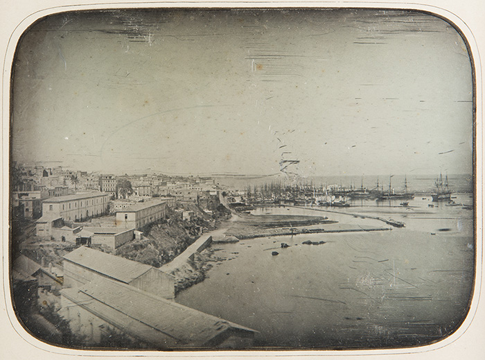 Louis Hippolyte Joseph Delemotte or Jean-Baptiste Alary - Le Port d’Alger, vu du terrain de manoeuvres