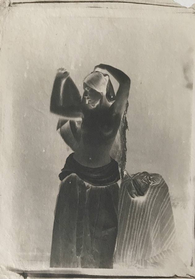Julien Vallou de Villeneuve - Standing Female Nude with Veil