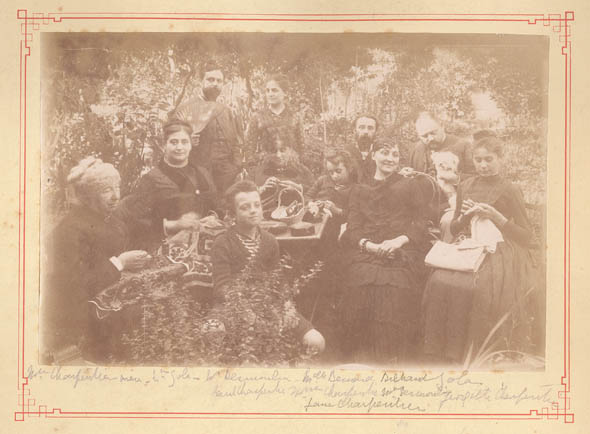 Victor Billaud - Family Zola/Charpentier, W. Desmoulin, and Melle. Bernoud Bilhard (sp?) at Royan