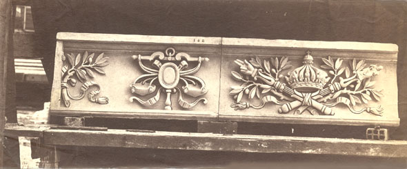 Edouard Baldus - Model of a Ornamentation for the New Louvre in Gypsum