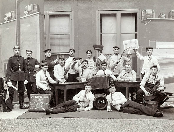 Louis Hermestroff - Actors in an Alsatian Theater Group ("Avec Ma Chevre")