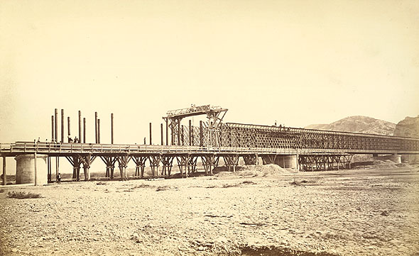 Achille Quinet - Pont a 1 voie sur le Doubs a Molay, France