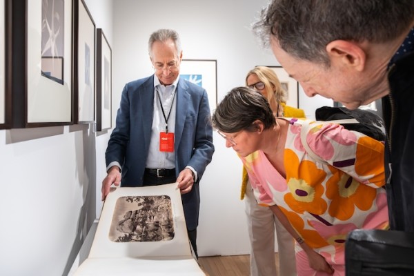 New York Gallerist Hans Kraus, Jr. was one of the few dealers that showed 19th-century photography at this year's AIPAD Show. (Photo by Scott Rudd. Courtesy of AIPAD.)